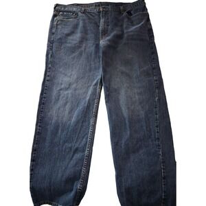 Levi's 550 Relaxed Fit Straight Blue Denim Jeans Rugged Mens Sz 42 x 29